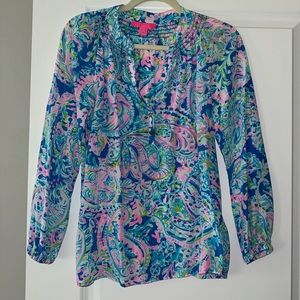 Lilly Pulitzer silk top size XXS